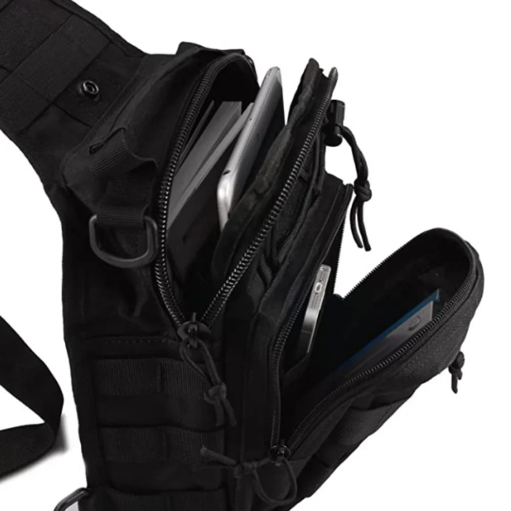 FLAPI Outdoor Military Black Sling  Backpack